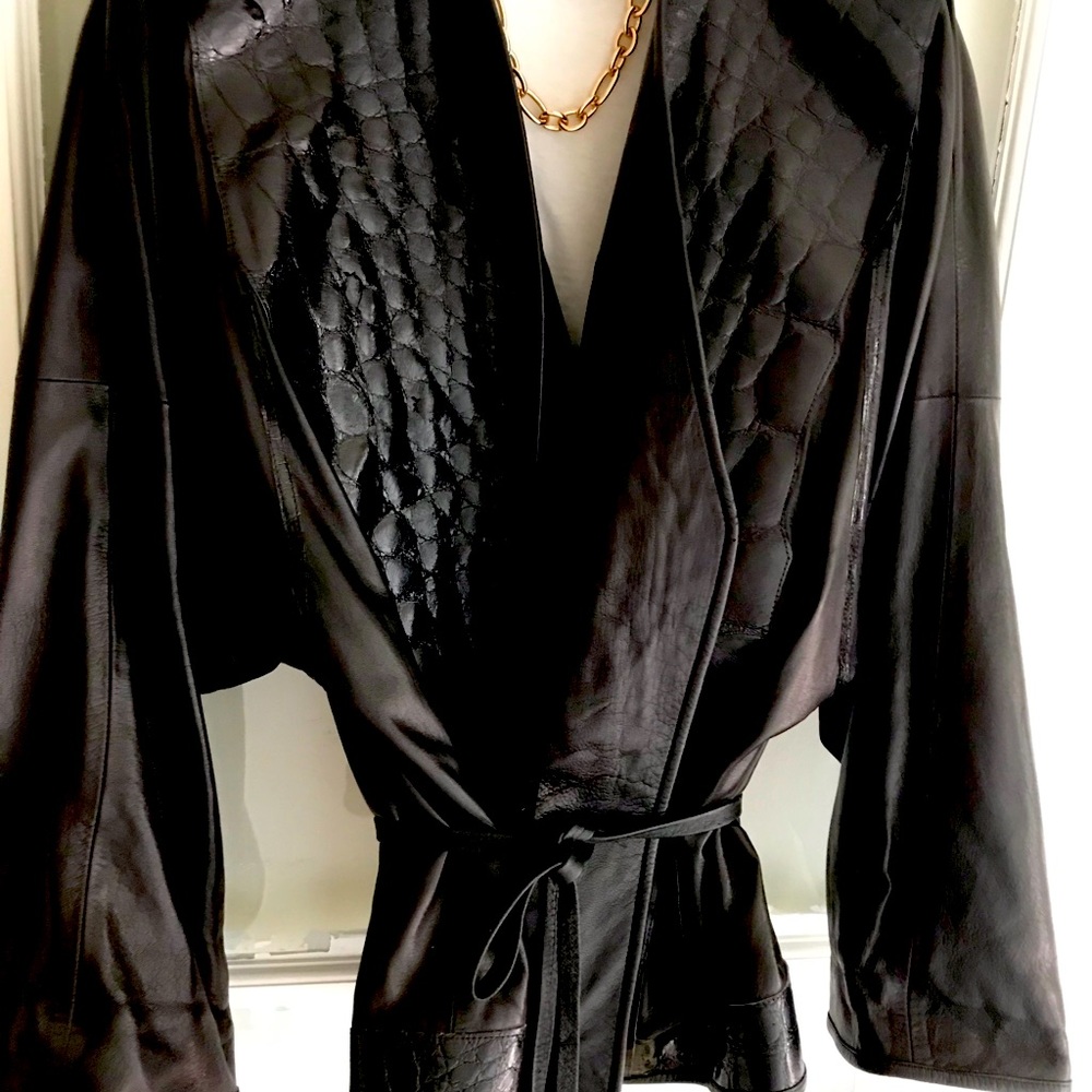 Designer leather jacket from France